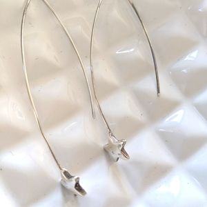 ⭐DROP STAR ⭐Sterling Sliver Star ⭐ Earings